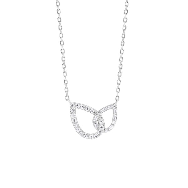14K WHITE GOLD 1/3CT ROUND/BAGUETTE DIAMOND LADIES...