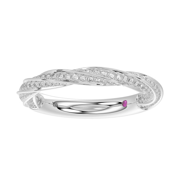 14K WHITE GOLD 7/8CT ROUND DIAMOND LADIES BAND ...
