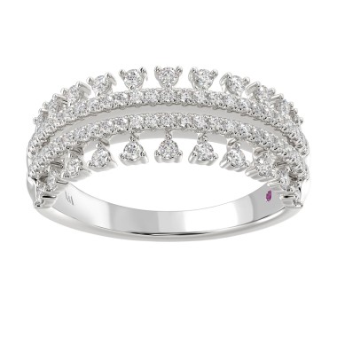 14K WHITE GOLD 1/2CT ROUND DIAMOND LADIES BAND 