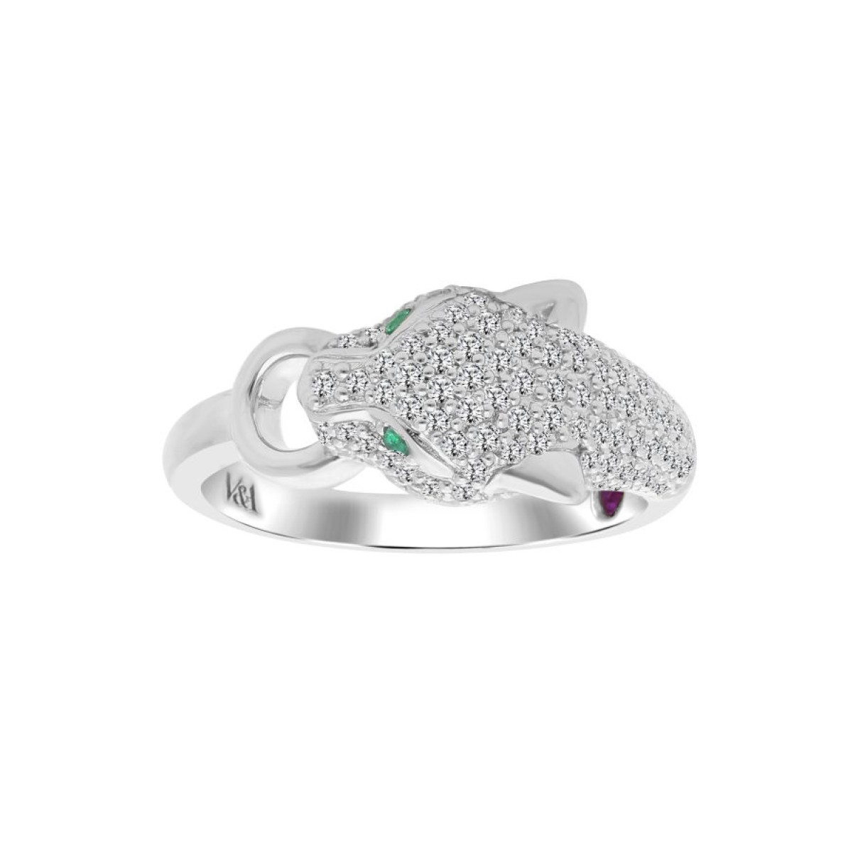 14K WHITE GOLD 3/4CT ROUND/BLACK DIAMOND LADIES RING(COLOR STONE ROUND GREEN EMERALD DIAMOND 0.02CT) 14K WHITE GOLD 3/4CT ROUND/BLACK DIAMOND LADIES RING(COLOR STONE ROUND GREEN EMERALD DIAMOND 0.02CT)