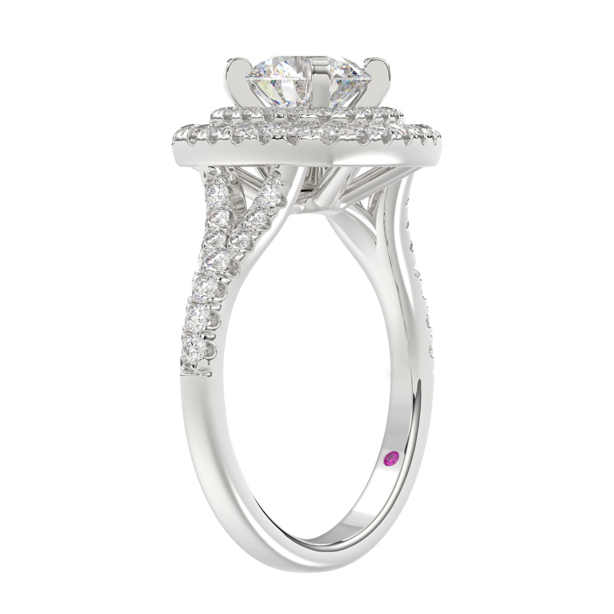 14K WHITE GOLD 1 1/2CT ROUND DIAMOND LADIES RING( CENTER STONE ROUND DIAMOND 1 CT) 14K WHITE GOLD 1 1/2CT ROUND DIAMOND LADIES RING( CENTER STONE ROUND DIAMOND 1 CT)