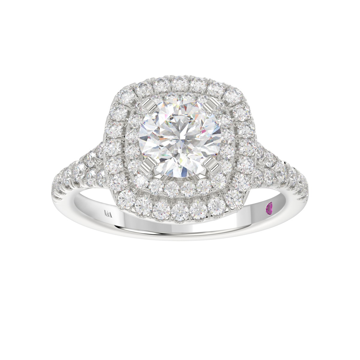 14K WHITE GOLD 1 1/2CT ROUND DIAMOND LADIES RING( CENTER STONE ROUND DIAMOND 1 CT) 14K WHITE GOLD 1 1/2CT ROUND DIAMOND LADIES RING( CENTER STONE ROUND DIAMOND 1 CT)