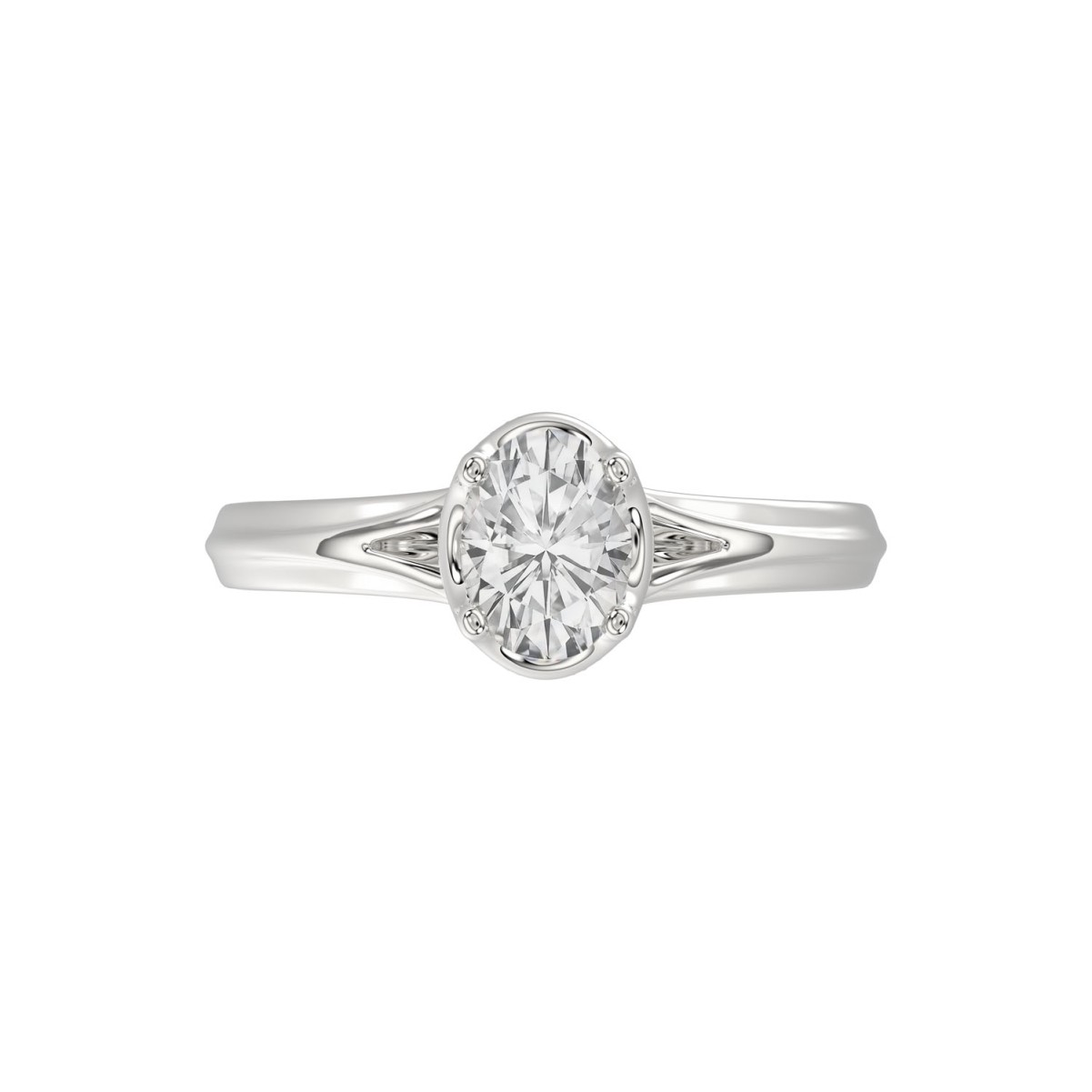 14K WHITE GOLD 7/8CT ROUND/OVAL DIAMOND LADIES RING 14K WHITE GOLD 7/8CT ROUND/OVAL DIAMOND LADIES RING