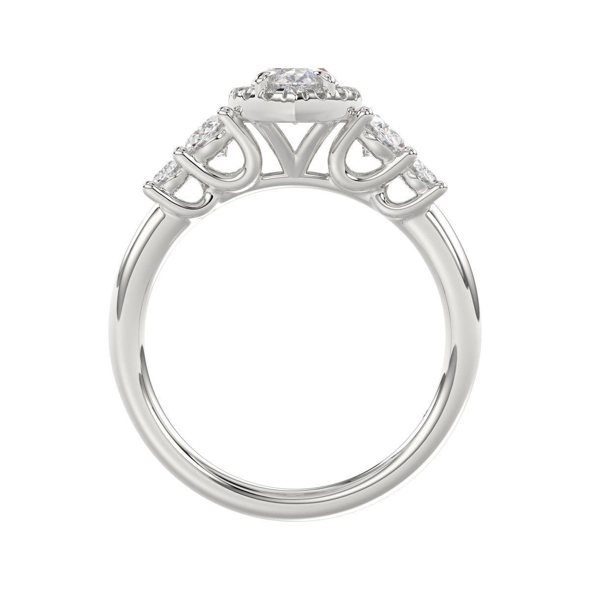 14K WHITE GOLD 1 1/2CT ROUND/OVAL/MARQUISE DIAMOND LADIES RING( CENTER STONE MARQUISE DIAMOND 3/4CT / SIDE STONE OVAL DIAMOND 1/2 CT) 14K WHITE GOLD 1 1/2CT ROUND/OVAL/MARQUISE DIAMOND LADIES RING( CENTER STONE MARQUISE DIAMOND 3/4CT / SIDE STONE OVAL DIAMOND 1/2 CT)