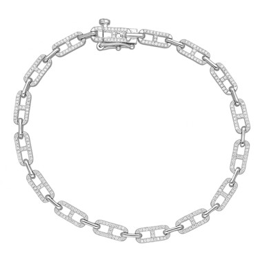 14K WHITE GOLD 1/2CT ROUND DIAMOND LADIES BRACELET