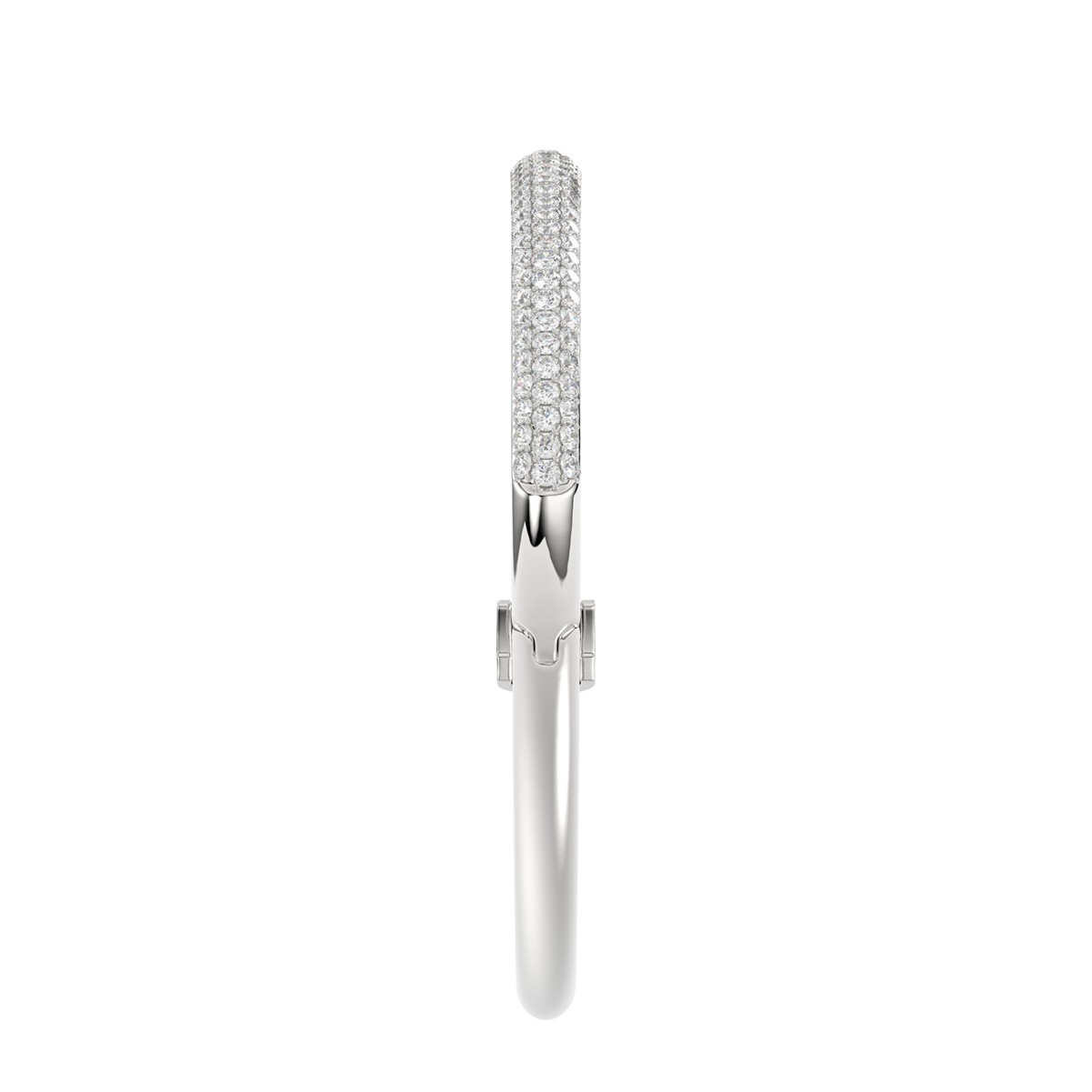 14K WHITE GOLD 3CT ROUND DIAMOND LADIES BANGLE 14K WHITE GOLD 3CT ROUND DIAMOND LADIES BANGLE