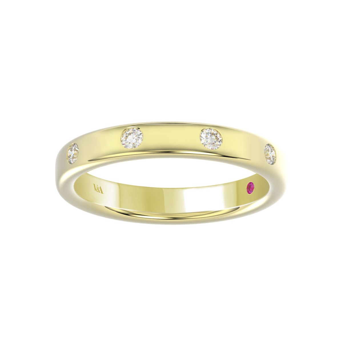 14K YELLOW GOLD 1/6CT ROUND DIAMOND LADIES BAND 14K YELLOW GOLD 1/6CT ROUND DIAMOND LADIES BAND