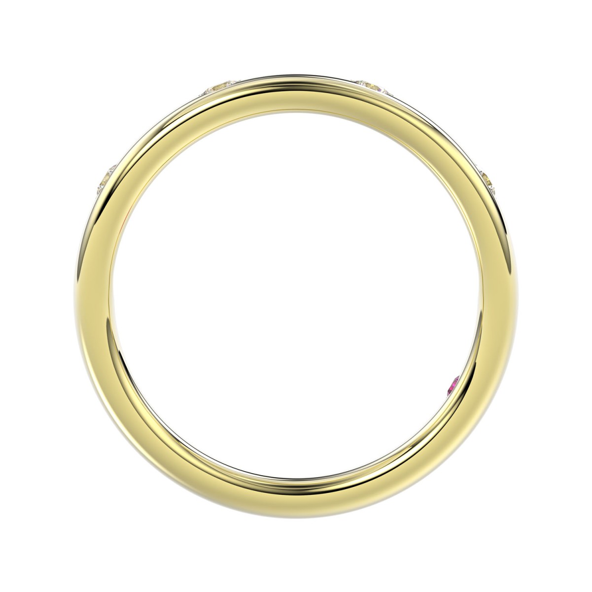 14K YELLOW GOLD 1/6CT ROUND DIAMOND LADIES BAND 14K YELLOW GOLD 1/6CT ROUND DIAMOND LADIES BAND