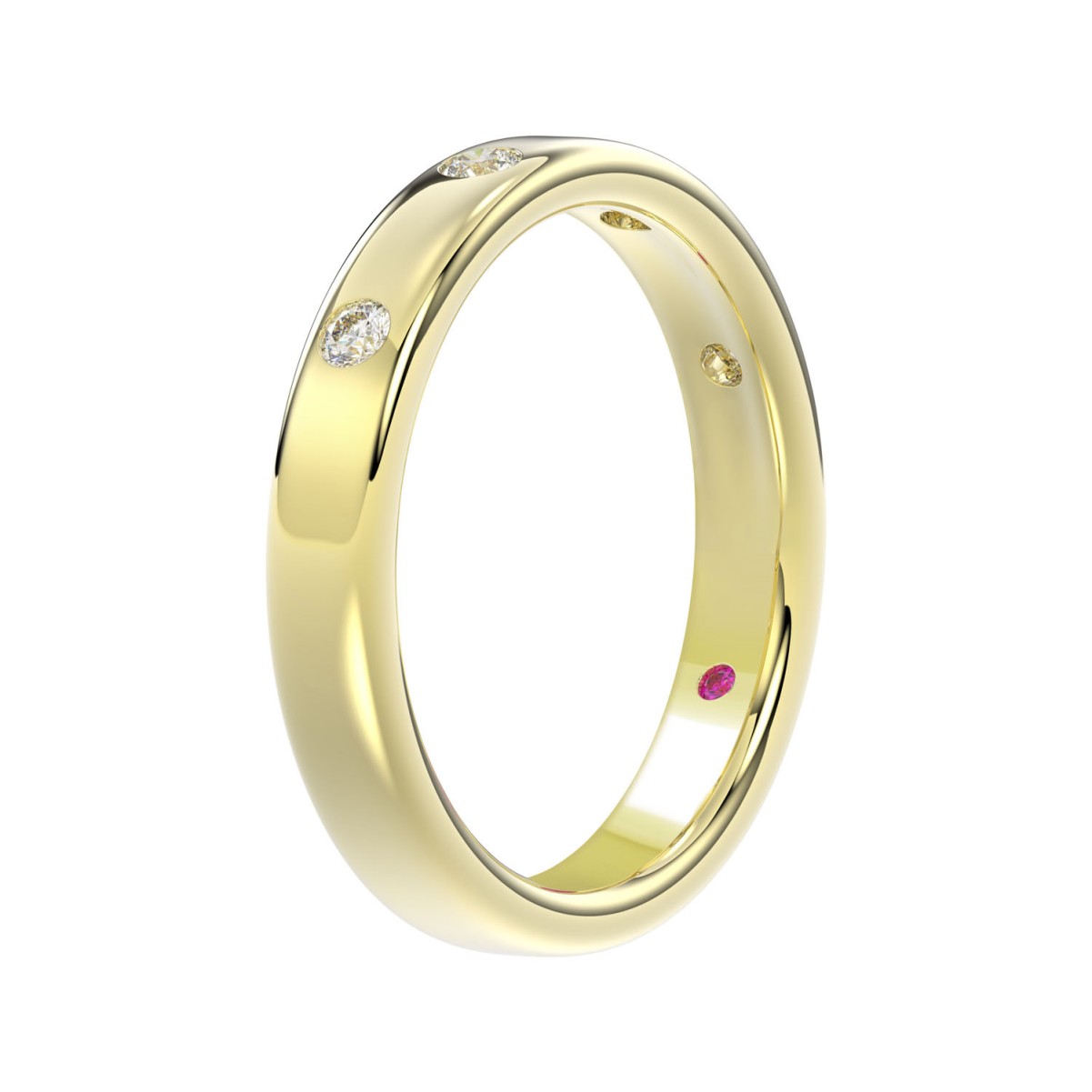14K YELLOW GOLD 1/6CT ROUND DIAMOND LADIES BAND 14K YELLOW GOLD 1/6CT ROUND DIAMOND LADIES BAND