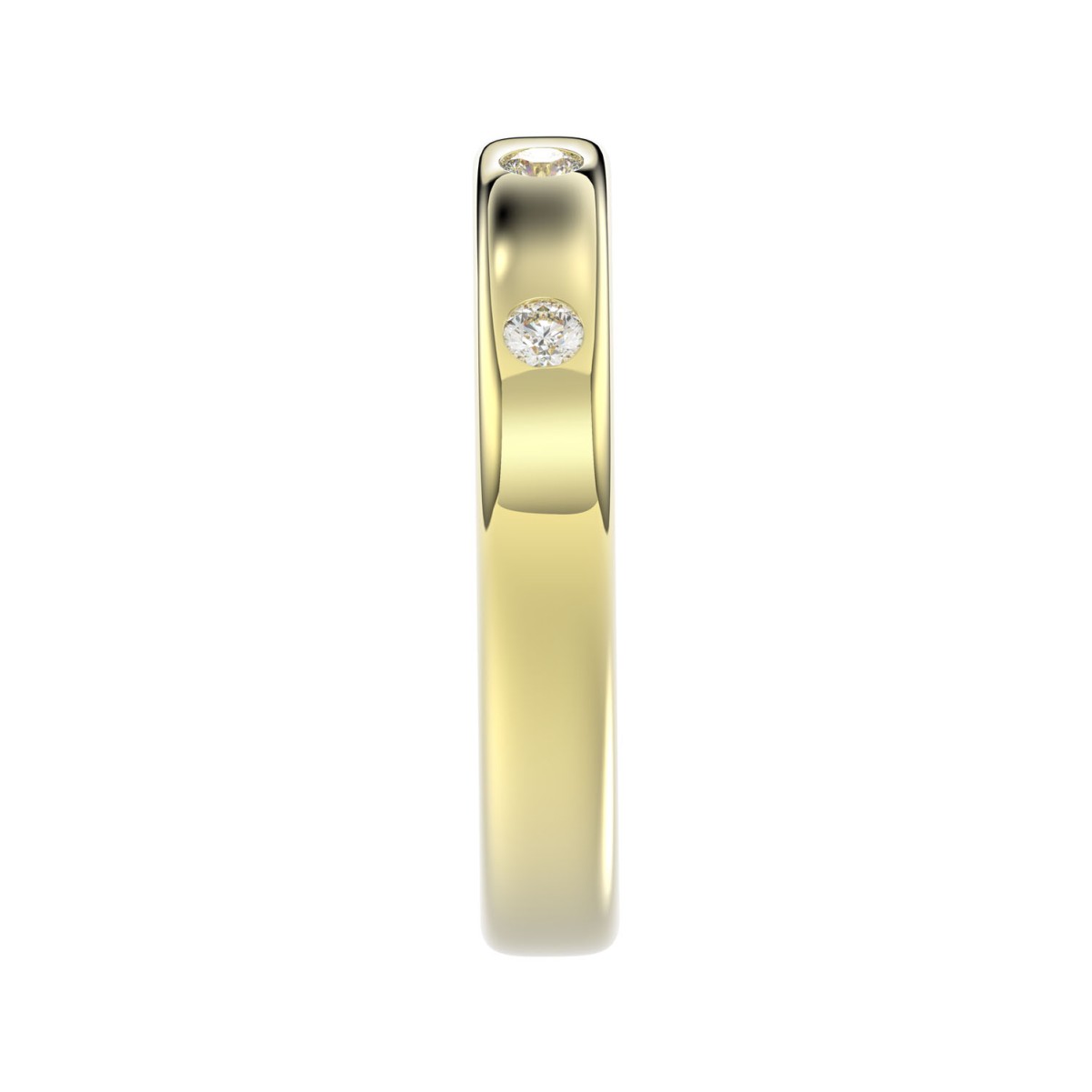 14K YELLOW GOLD 1/6CT ROUND DIAMOND LADIES BAND 14K YELLOW GOLD 1/6CT ROUND DIAMOND LADIES BAND