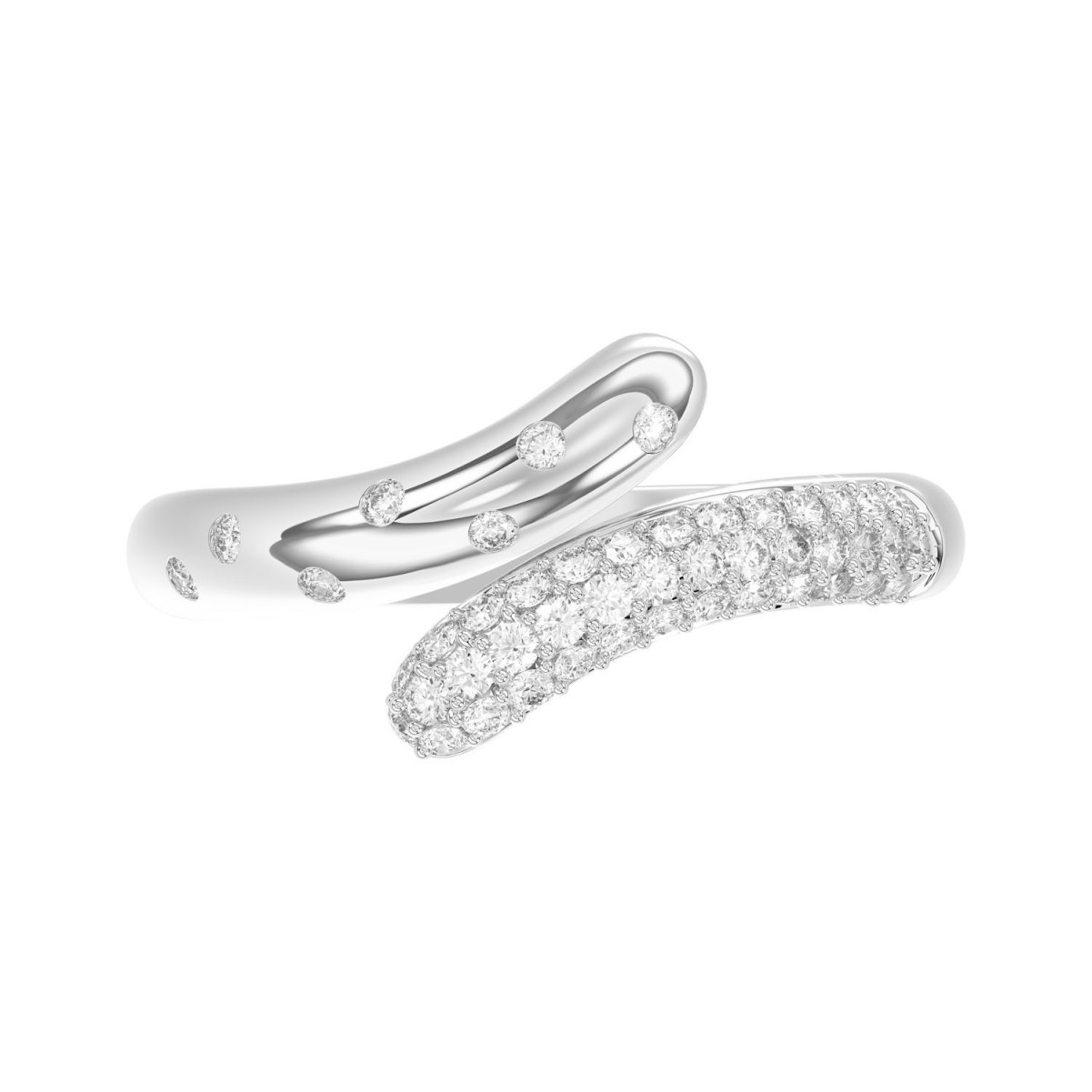 18K WHITE GOLD 1/3CT ROUND DIAMOND LADIES RING 