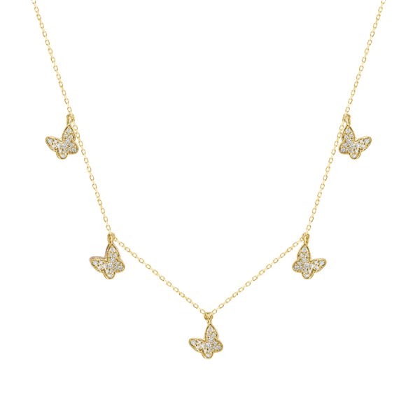 18K YELLOW GOLD 1/2CT ROUND DIAMOND LADIES NECKLAC...
