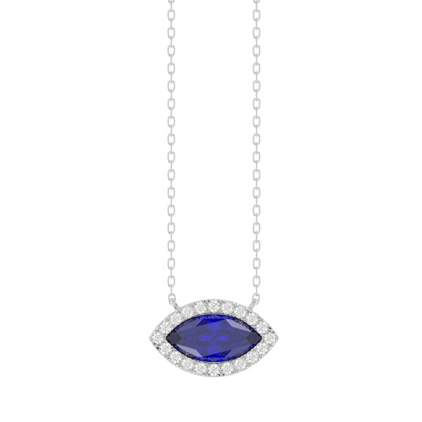 14K WHITE GOLD 7/8CT ROUND/MARQUISE/PINK SAPPHIRE ...