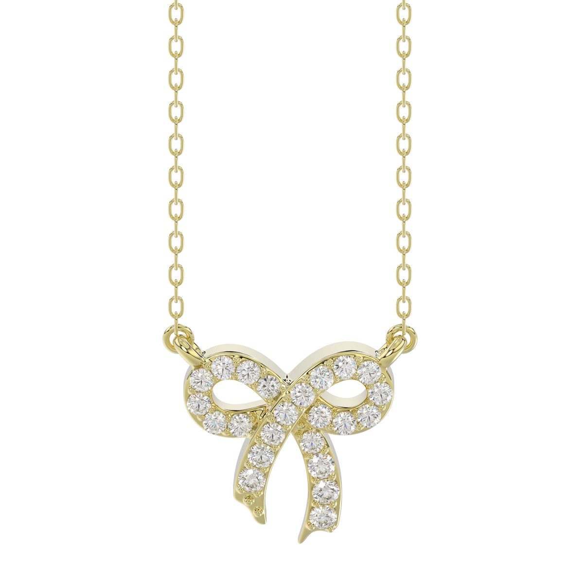 10K YELLOW GOLD 1/6CT ROUND/PINK SAPPHIRE DIAMOND LADIES NECKLACE 