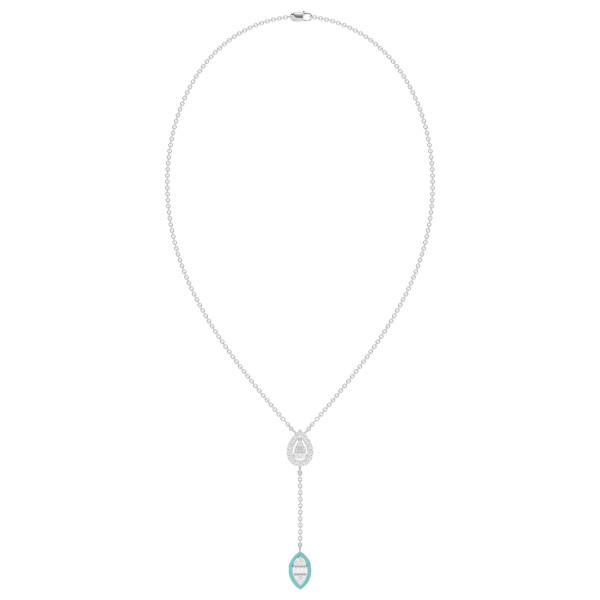 18K WHITE GOLD 1/4CT ROUND/BAGUETTE DIAMOND LADIES...
