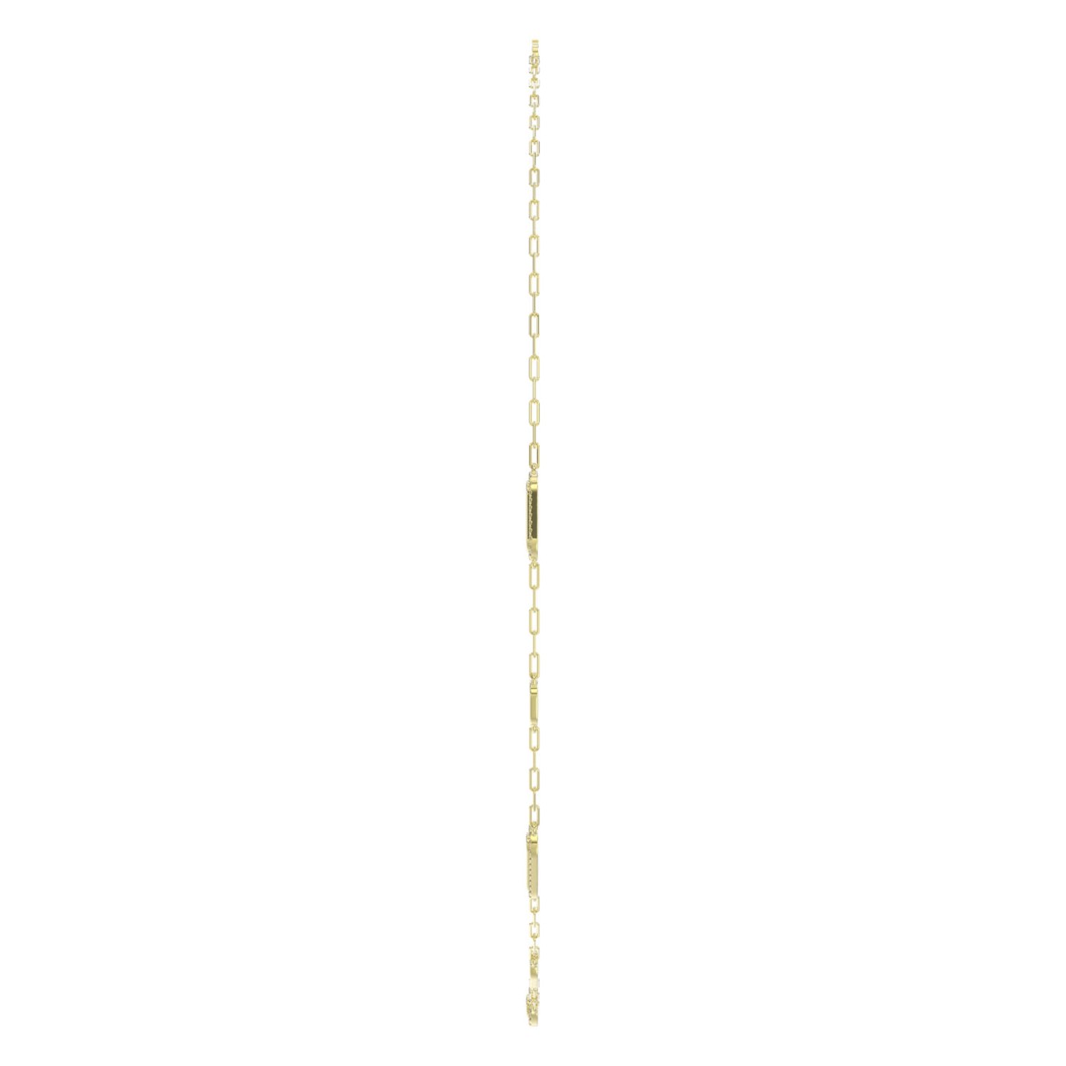 18K YELLOW GOLD 3/4CT ROUND DIAMOND LADIES NECKLACE (MIDNIGHT BLACK ENAMEL)