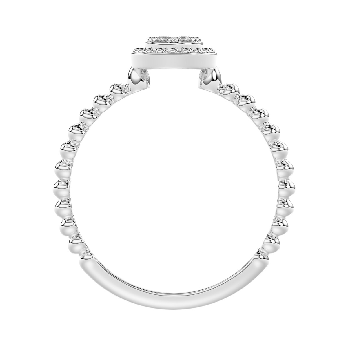 10K WHITE GOLD 1/10CT ROUND DIAMOND LADIES RING (RUBY DIAMOND) 10K WHITE GOLD 1/10CT ROUND DIAMOND LADIES RING (RUBY DIAMOND)