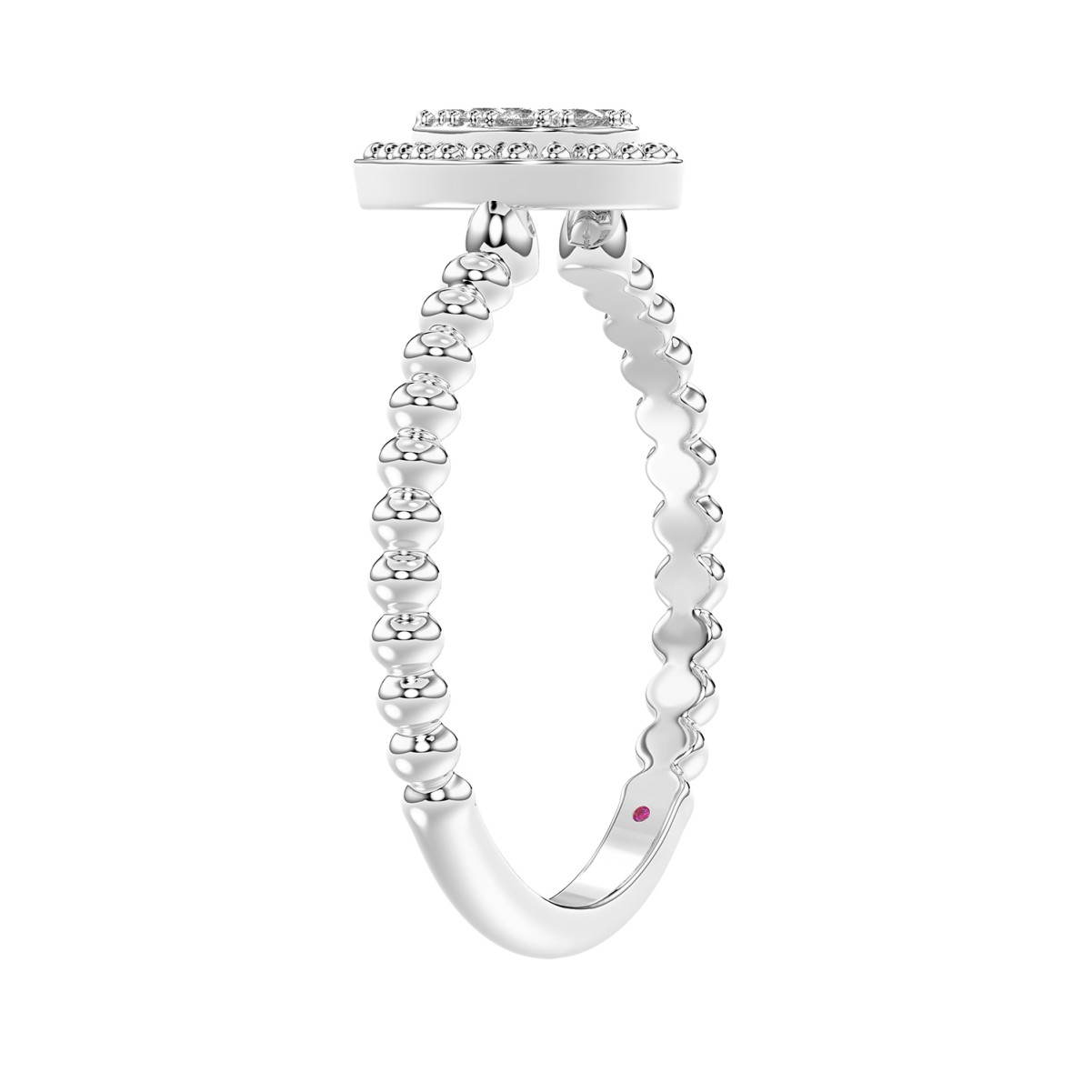 10K WHITE GOLD 1/10CT ROUND DIAMOND LADIES RING (RUBY DIAMOND) 10K WHITE GOLD 1/10CT ROUND DIAMOND LADIES RING (RUBY DIAMOND)