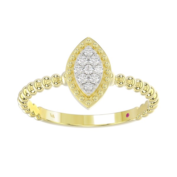 10K YELLOW GOLD 1/10CT ROUND/PINK SAPPHIRE DIAMOND...
