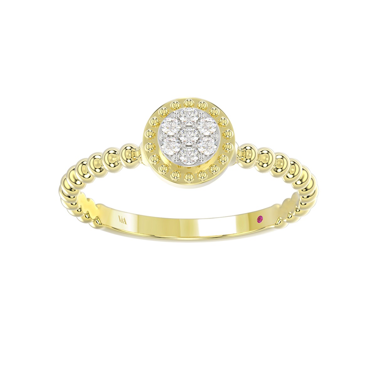 10K YELLOW GOLD 1/10CT ROUND DIAMOND LADIES RING (RUBY DIAMOND) 10K YELLOW GOLD 1/10CT ROUND DIAMOND LADIES RING (RUBY DIAMOND)