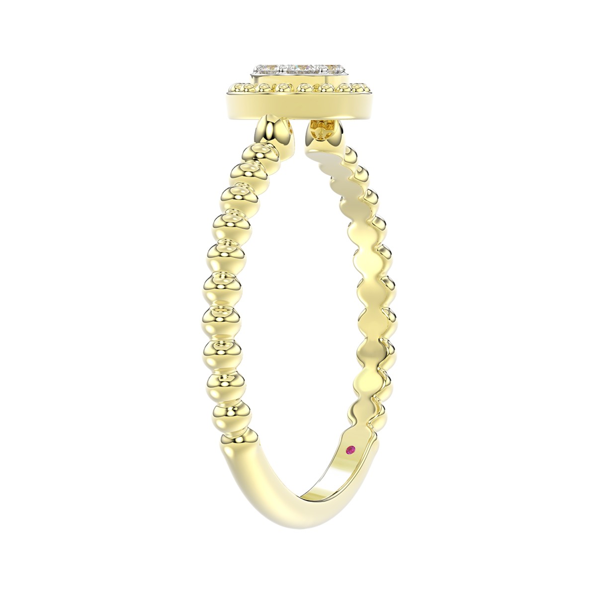 10K YELLOW GOLD 1/10CT ROUND DIAMOND LADIES RING (RUBY DIAMOND) 10K YELLOW GOLD 1/10CT ROUND DIAMOND LADIES RING (RUBY DIAMOND)