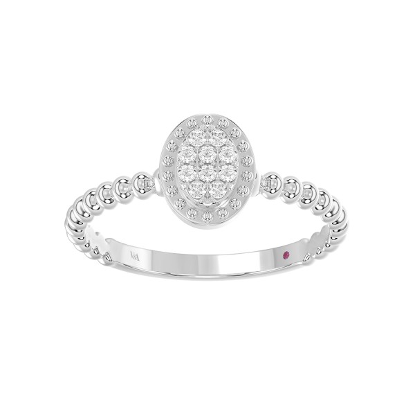 10K WHITE GOLD 1/10CT ROUND/PINK SAPPHIRE DIAMOND ...