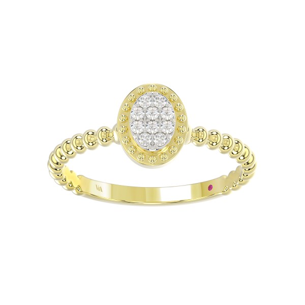 10K YELLOW GOLD 1/10CT ROUND/PINK SAPPHIRE DIAMOND...