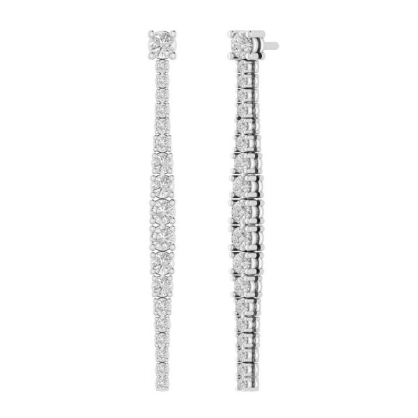 14K WHITE GOLD 3/4CT ROUND/PINK SAPPHIRE DIAMOND L...