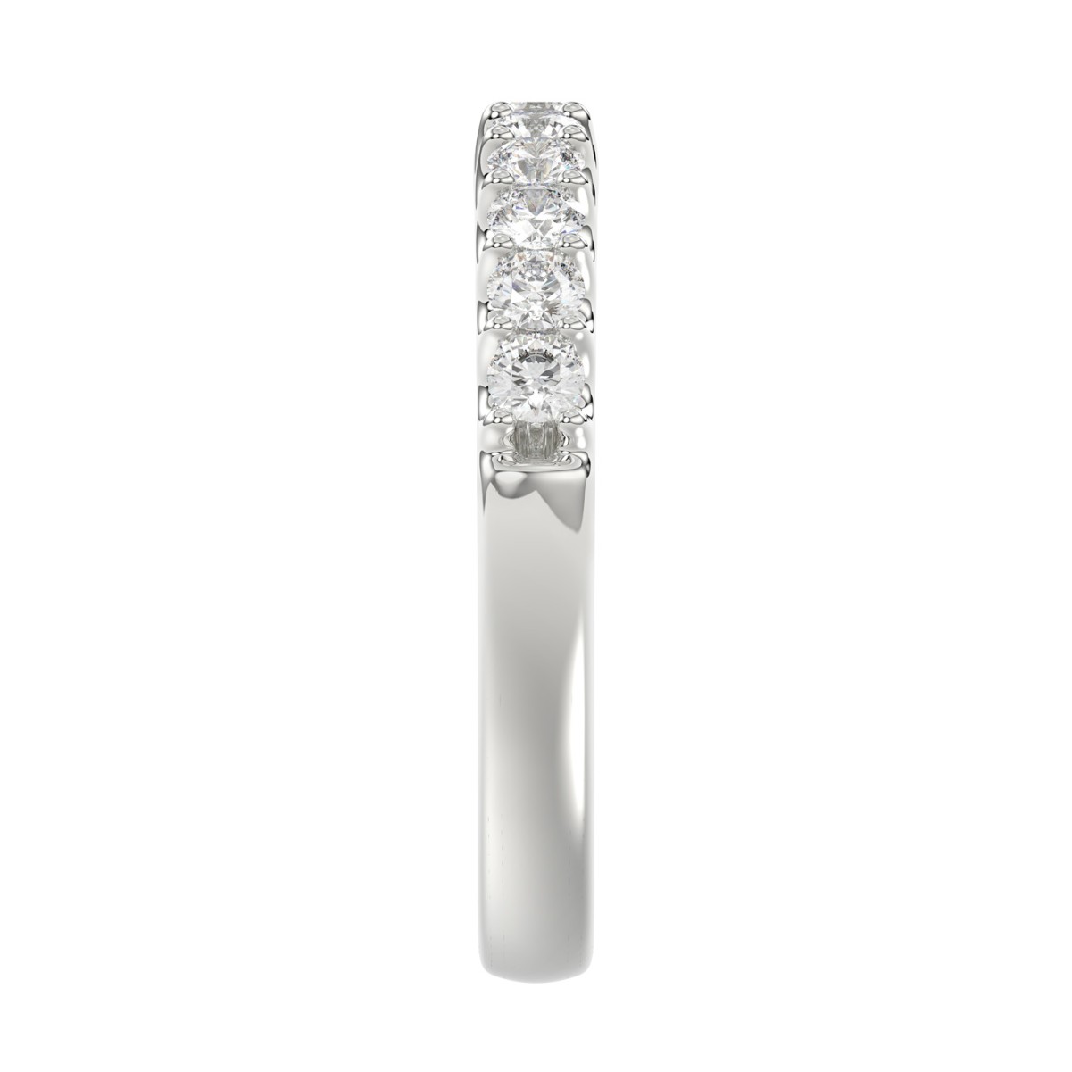 18K WHITE GOLD 1/2CT ROUND DIAMOND LADIES BAND 