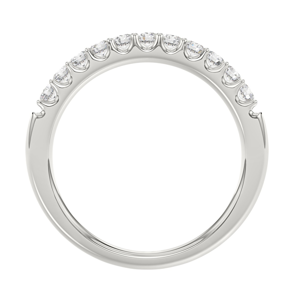 18K WHITE GOLD 1/3CT ROUND DIAMOND LADIES BAND 