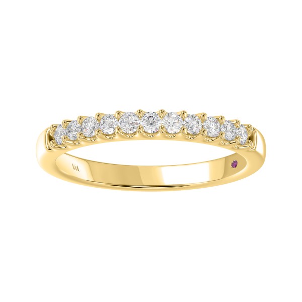 14K YELLOW GOLD 1/4CT ROUND/PINK SAPPHIRE DIAMOND ...