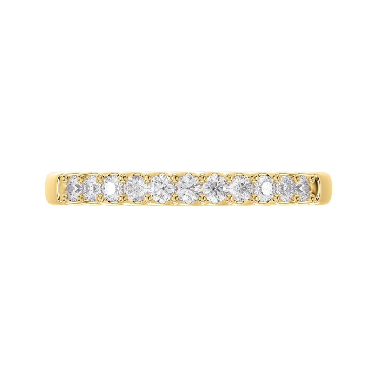 14K YELLOW GOLD 1/4CT ROUND/PINK SAPPHIRE DIAMOND LADIES BAND 