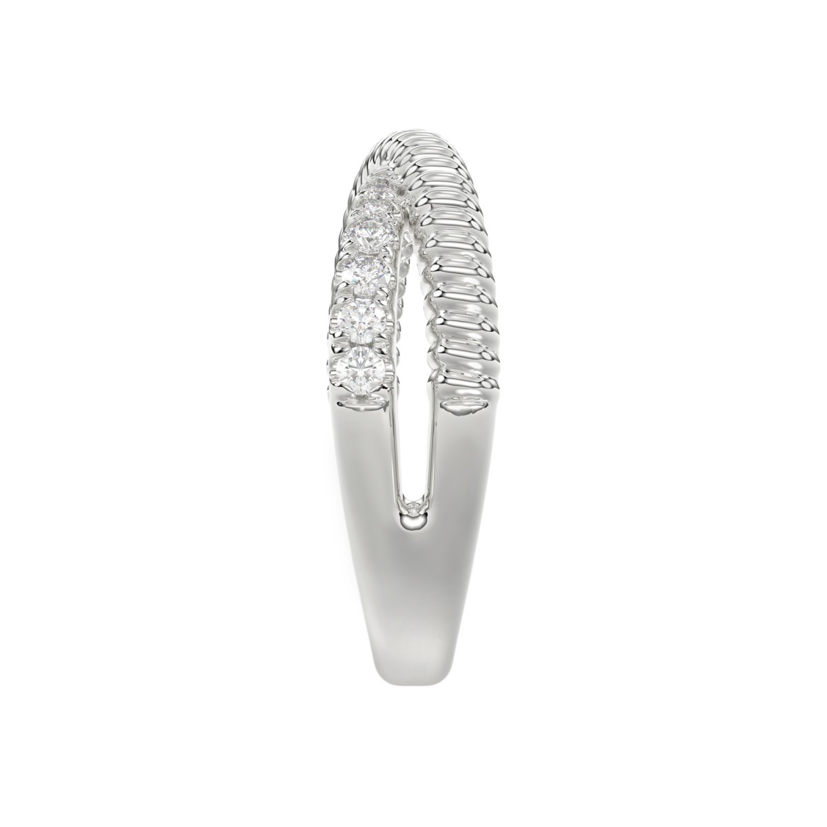 18K WHITE GOLD 1/4CT ROUND DIAMOND LADIES RING