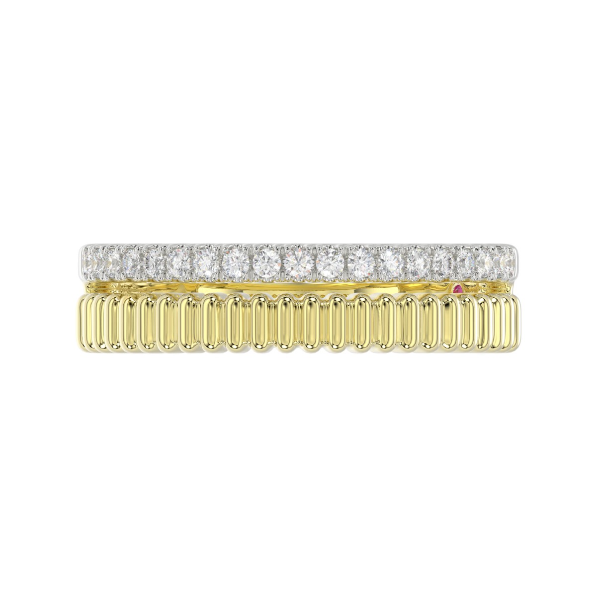14K YELLOW GOLD 1/5CT ROUND DIAMOND LADIES RING 