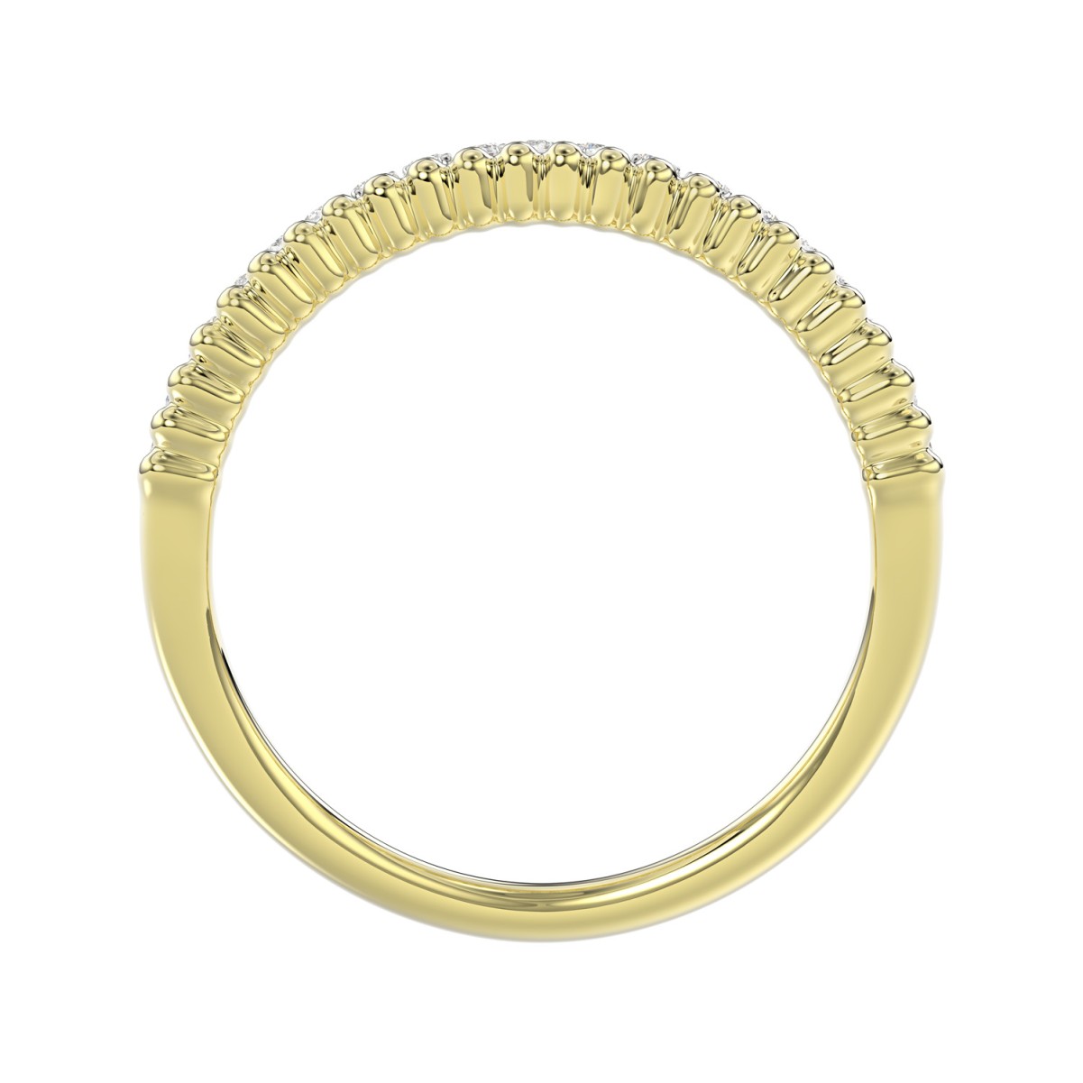 18K YELLOW GOLD 1/5CT ROUND DIAMOND LADIES RING
