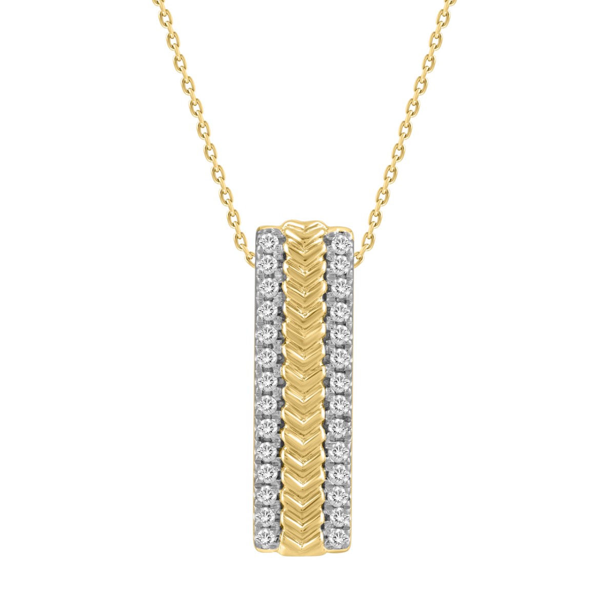 10K YELLOW GOLD 1/6CT ROUND DIAMOND LADIES PENDANT 10K YELLOW GOLD 1/6CT ROUND DIAMOND LADIES PENDANT
