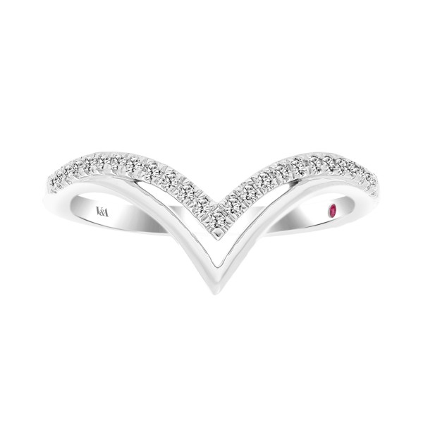 10K WHITE GOLD 1/6CT ROUND DIAMOND LADIES RING ...