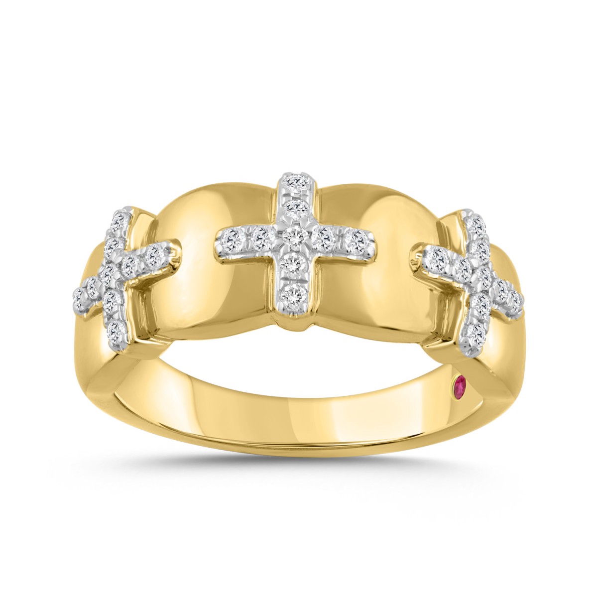14K YELLOW GOLD 1/4CT ROUND/PINK SAPPHIRE DIAMOND LADIES BAND 14K YELLOW GOLD 1/4CT ROUND/PINK SAPPHIRE DIAMOND LADIES BAND