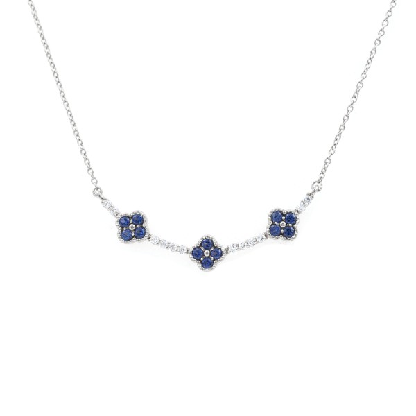 18K WHITE GOLD 1/5CT ROUND DIAMOND LADIES NECKLACE...