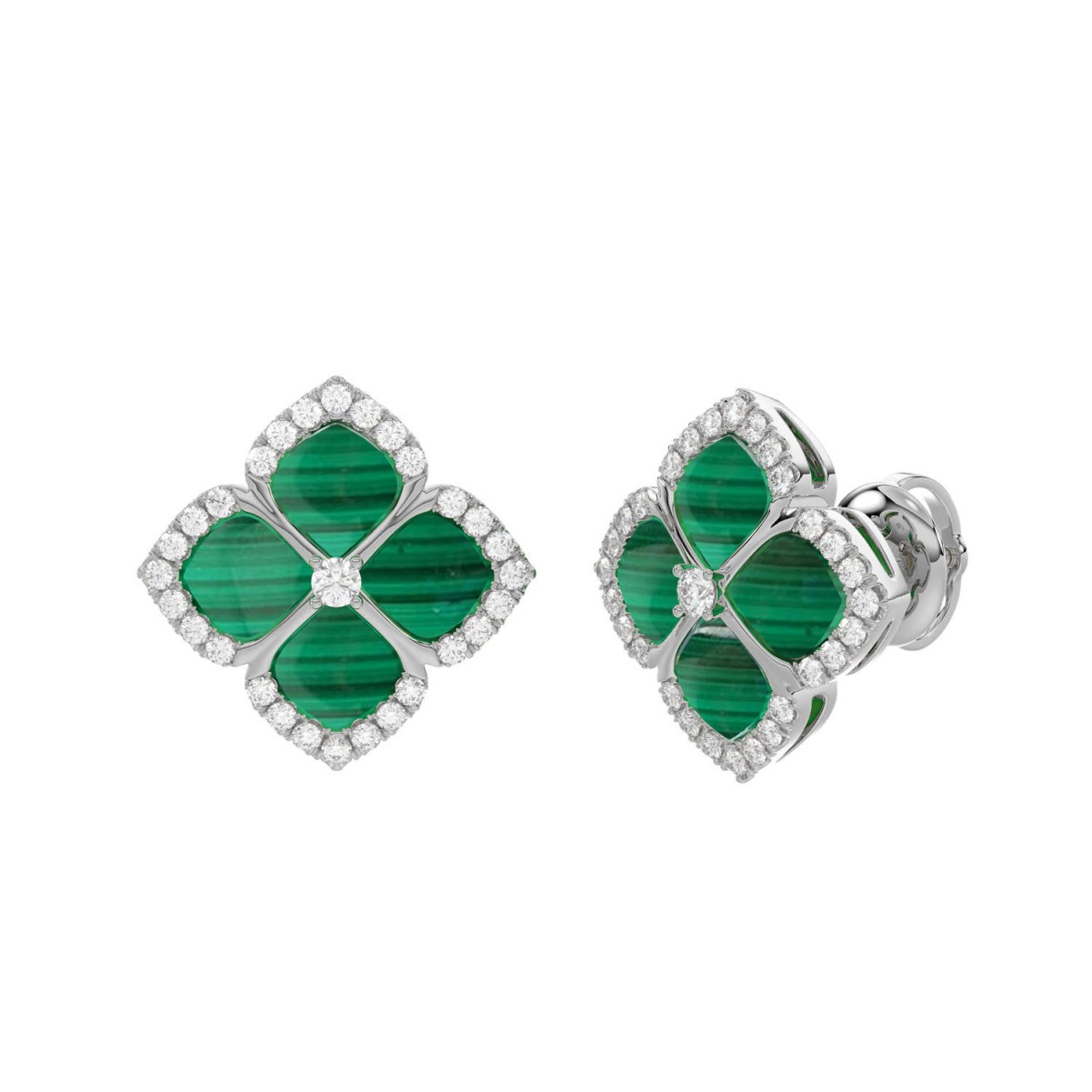 18K WHITE GOLD 1/3CT ROUND DIAMOND LADIES EARRINGS 18K WHITE GOLD 1/3CT ROUND DIAMOND LADIES EARRINGS