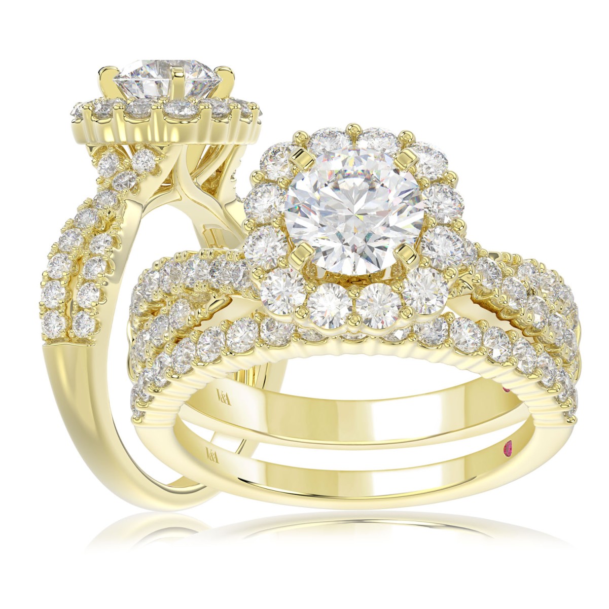 18K YELLOW GOLD 1.00CT ROUND DIAMOND LADIES RING (CENTER STONE ROUND DIAMOND 1.00CT) 18K YELLOW GOLD 1.00CT ROUND DIAMOND LADIES RING (CENTER STONE ROUND DIAMOND 1.00CT)