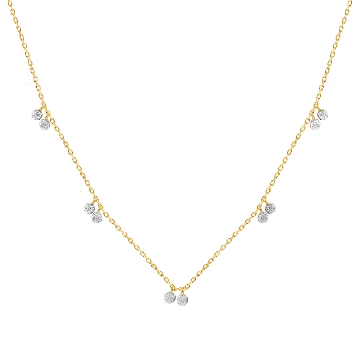 14K YELLOW GOLD 1/3CT ROUND DIAMOND LADIES NECKLACE 14K YELLOW GOLD 1/3CT ROUND DIAMOND LADIES NECKLACE