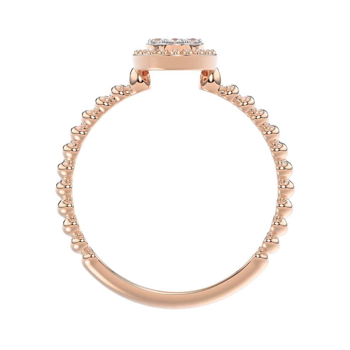 14K ROSE GOLD 1/10CT ROUND DIAMOND LADIES RING 14K ROSE GOLD 1/10CT ROUND DIAMOND LADIES RING