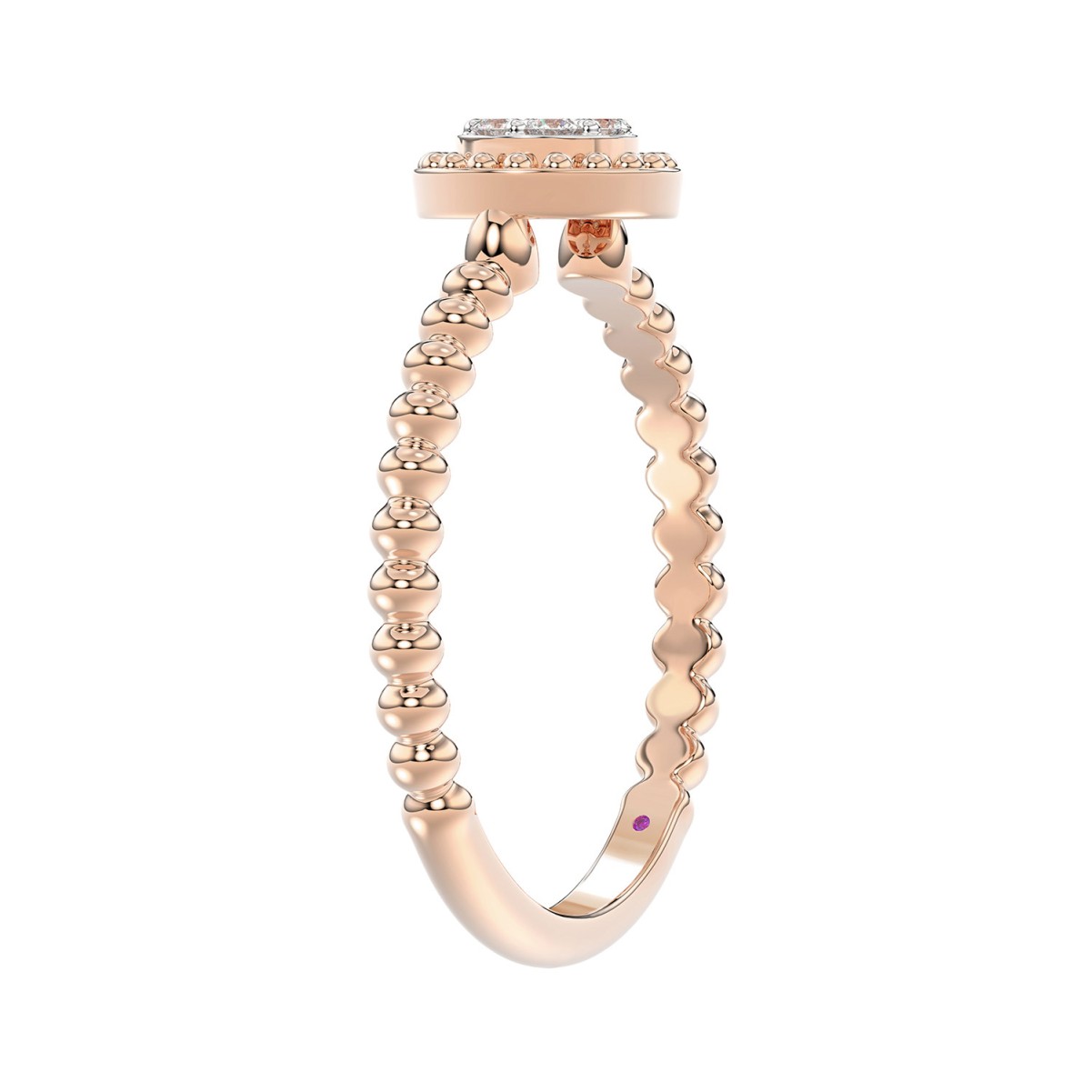 14K ROSE GOLD 1/10CT ROUND DIAMOND LADIES RING 14K ROSE GOLD 1/10CT ROUND DIAMOND LADIES RING