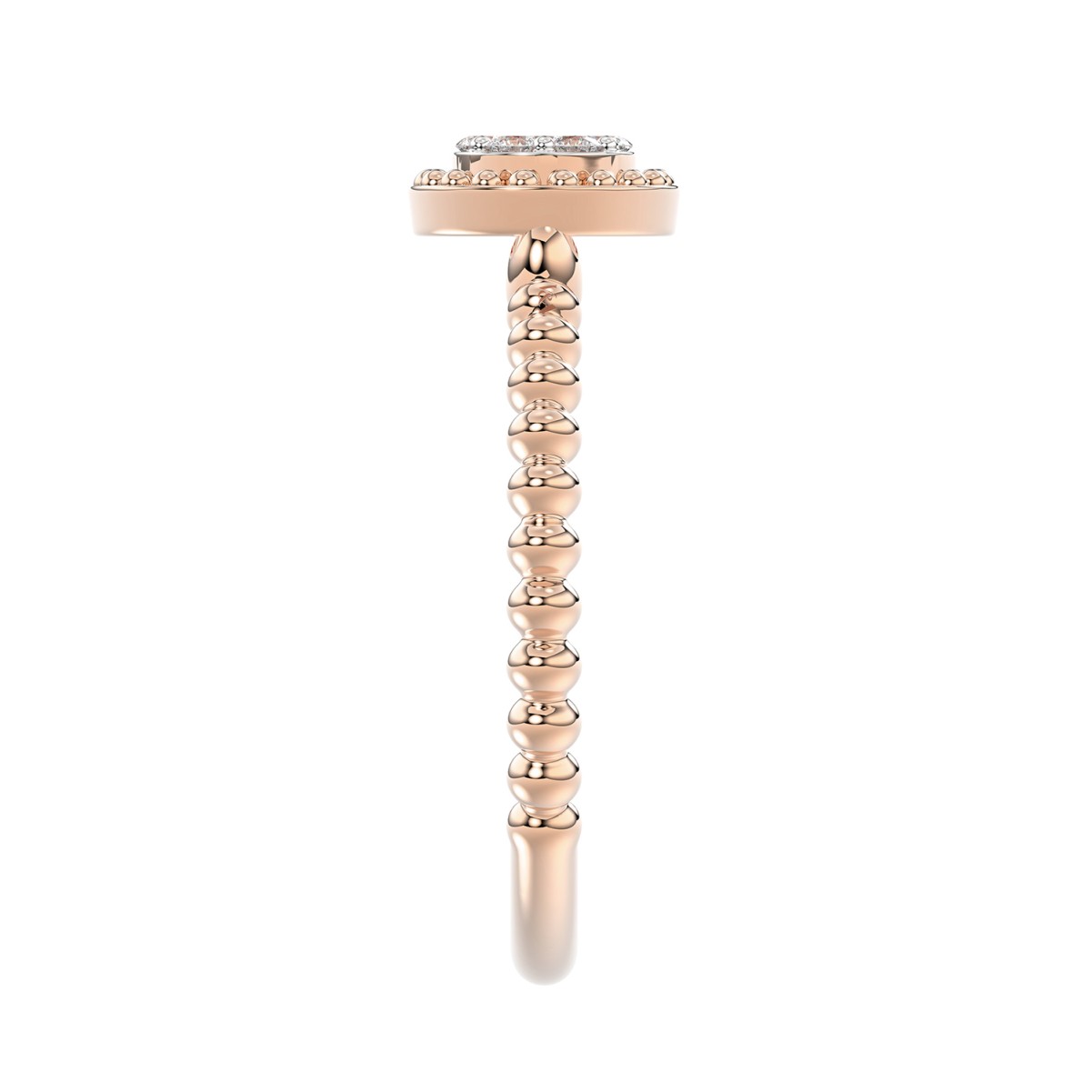 14K ROSE GOLD 1/10CT ROUND DIAMOND LADIES RING 14K ROSE GOLD 1/10CT ROUND DIAMOND LADIES RING