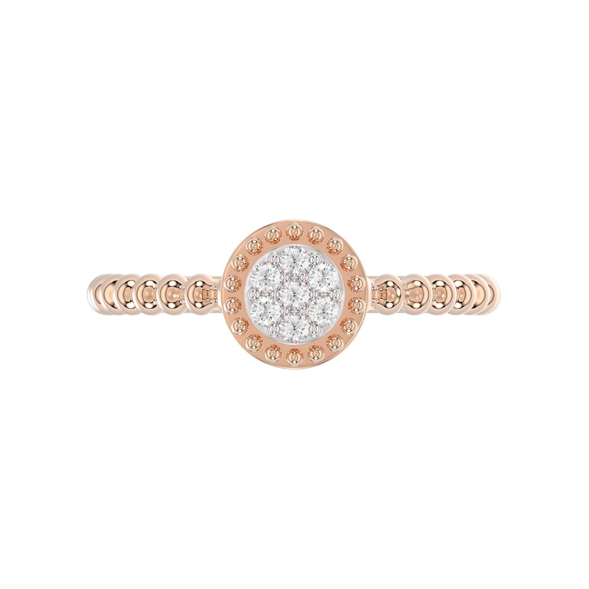 14K ROSE GOLD 1/10CT ROUND DIAMOND LADIES RING 14K ROSE GOLD 1/10CT ROUND DIAMOND LADIES RING