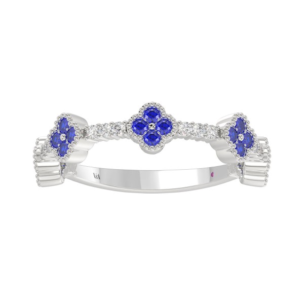 14K WHITE GOLD 1/2CT ROUND DIAMOND LADIES BAND (BL...