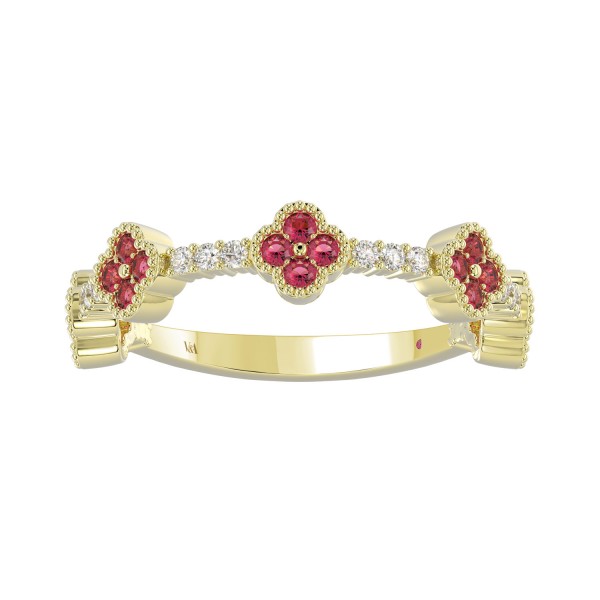 14K YELLOW GOLD 1/2CT ROUND DIAMOND LADIES BAND (R...