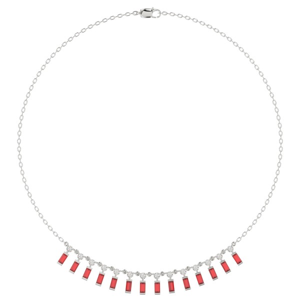 14K WHITE GOLD 2 1/4CT ROUND/BAGUETTE DIAMOND LADI...