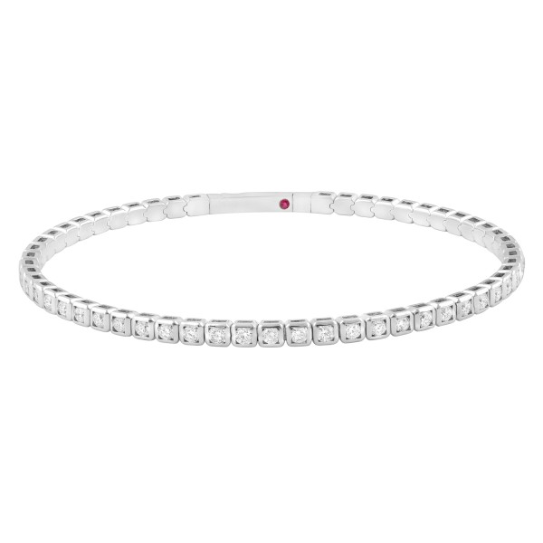14K WHITE GOLD 1 7/8CT ROUND DIAMOND LADIES FLEXIB...
